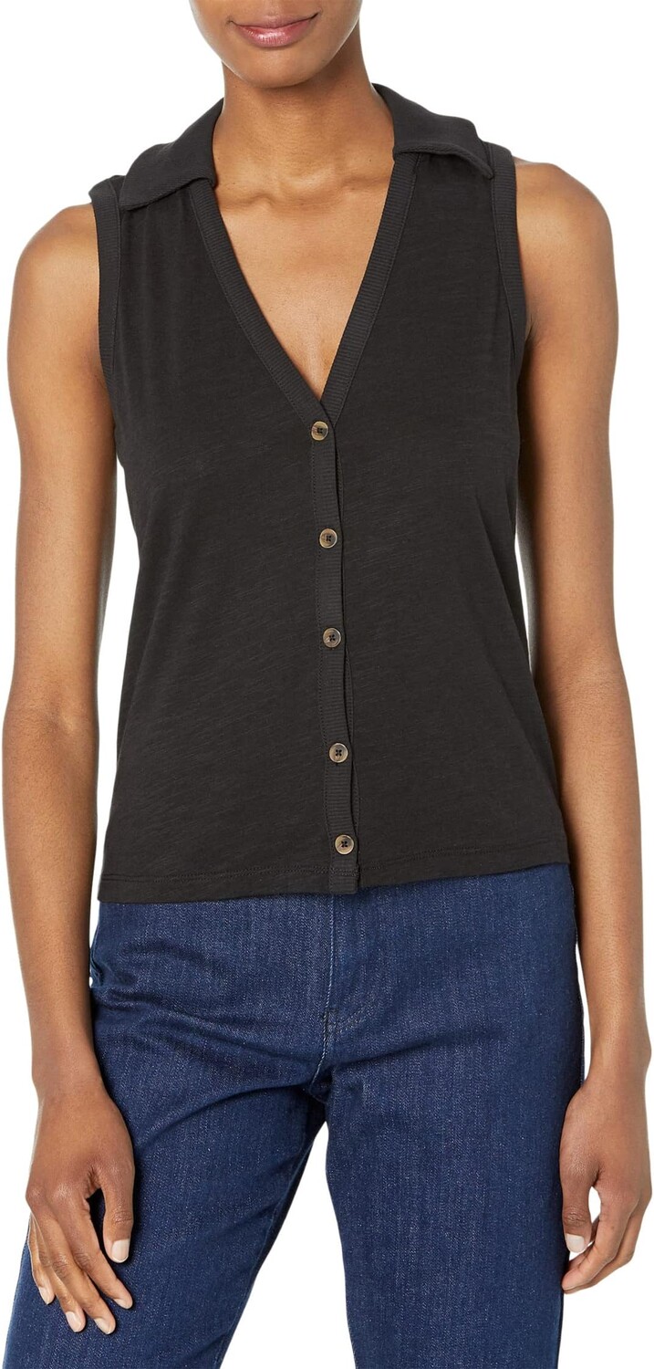

Майка Master Plan Button-Up Tank Sanctuary, черный