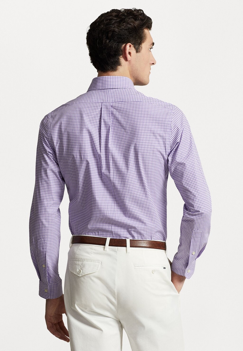 

Рубашка CUSTOM FIT GINGHAM STRETCH POPLIN SHIRT Ralph Lauren, сирень