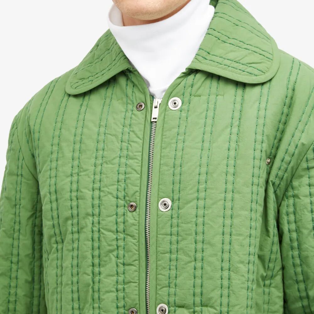 Стеганая куртка с вышивкой Craig Green, зеленый