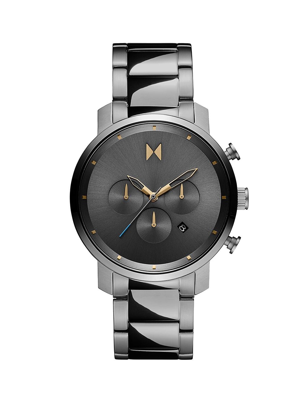 

Часы-браслет из нержавеющей стали Chrono Mvmt, черный