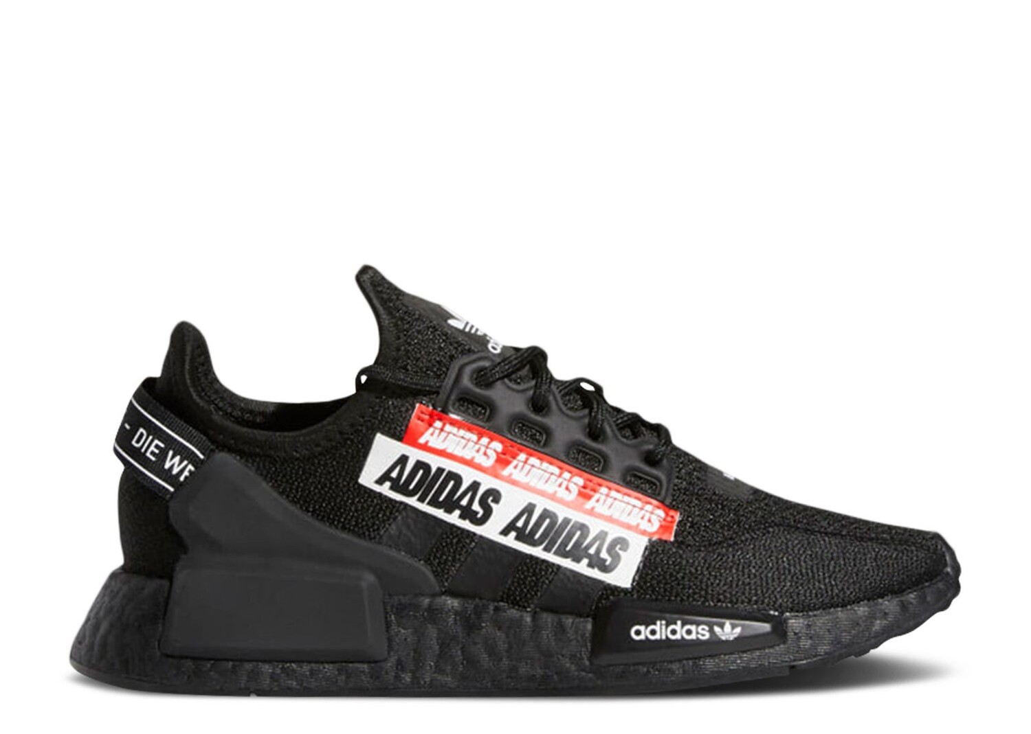 

Кроссовки adidas Nmd_R1 V2 J 'Overbranded - Core Black', черный