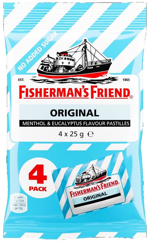 

Fisherman's Friend Original Эвкалипт без сахара 4х25г Fishermans Friend