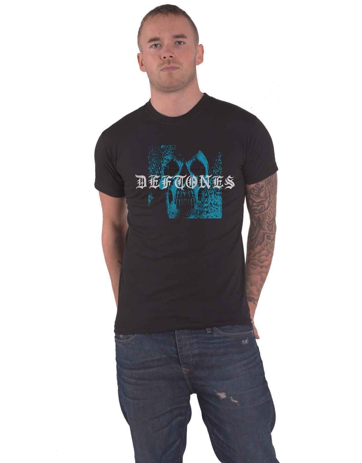 Футболка со статическим черепом Deftones, черный printio детская футболка классическая унисекс deftones
