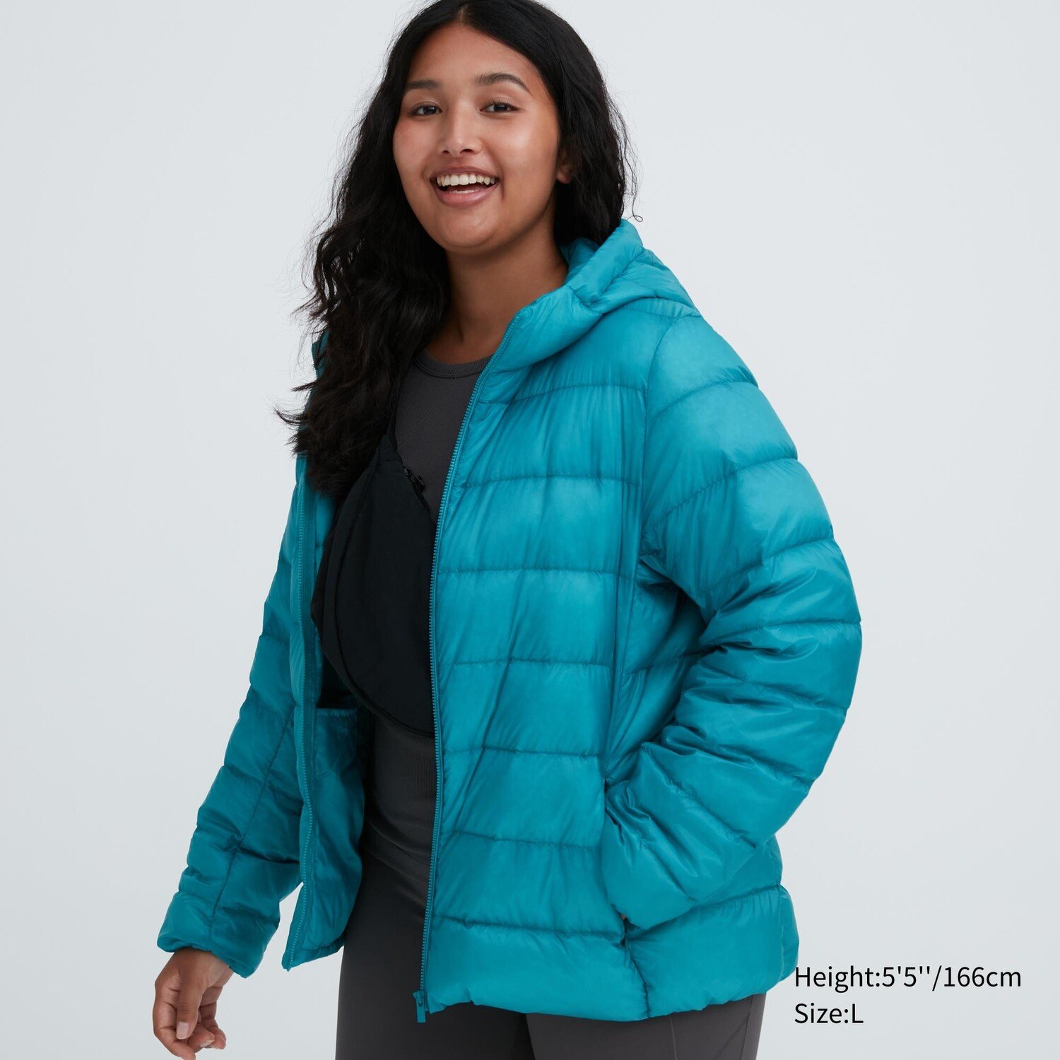 

Парка UNIQLO перьевая, зеленый