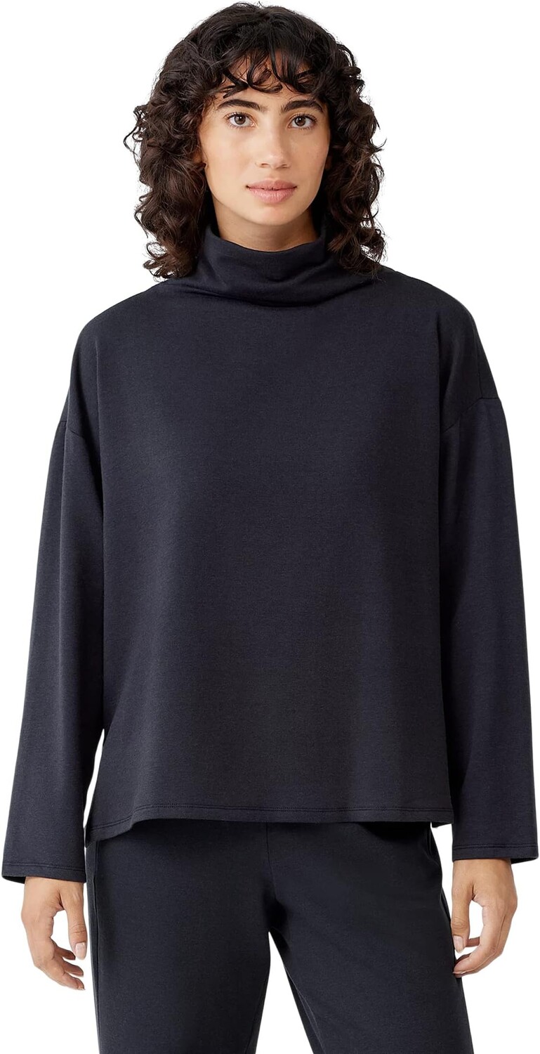 

Топ-бокс с воронкообразным вырезом Eileen Fisher, цвет Nocturne