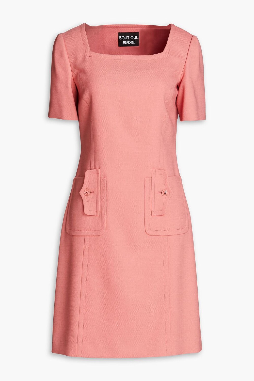 

Платье мини из крепа BOUTIQUE MOSCHINO, розовый