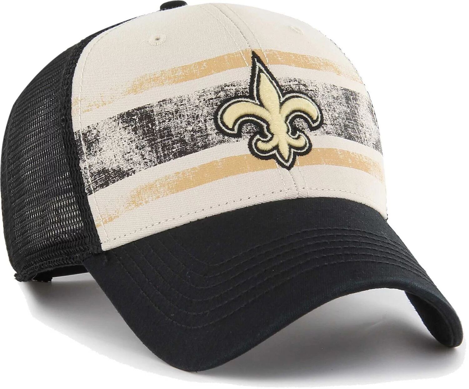 

Мужская кремовая регулируемая кепка New Orleans Saints Breakout MVP Trucker '47