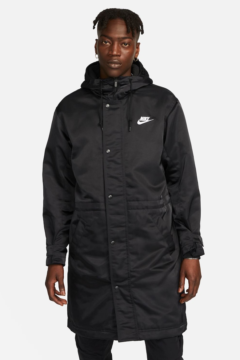 Длинная зимняя спортивная куртка Nike, черный