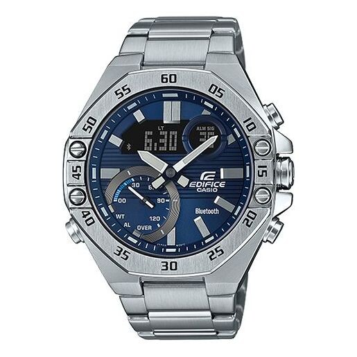 

Часы Casio Edifice Waterproof Analog-Digital Watch 'Marine Blue Silver', синий
