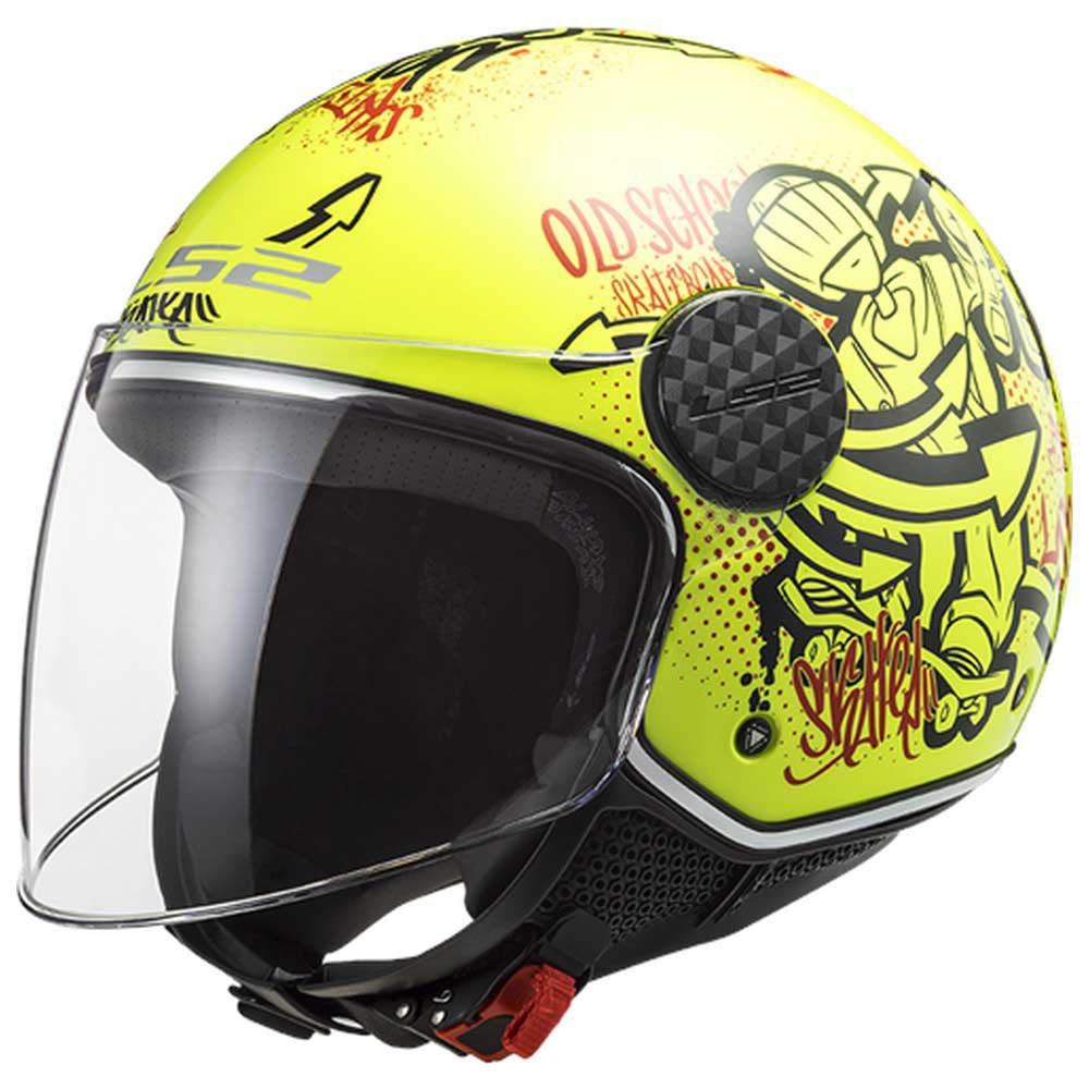 Открытый шлем LS2 OF558 Sphere Lux Skater, желтый