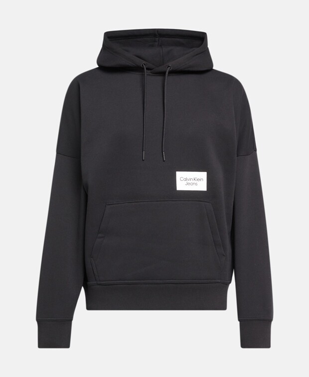 

Худи с капюшоном Calvin Klein Jeans, черный