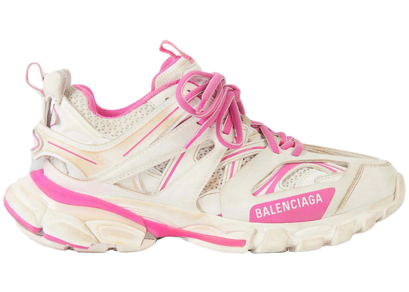 

Кроссовки женские Balenciaga Track Worn Out In, розовый