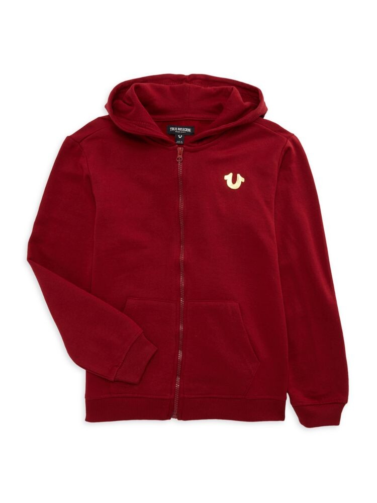 

Толстовка с графичным логотипом Будды для мальчиков True Religion, цвет Red Dahlia