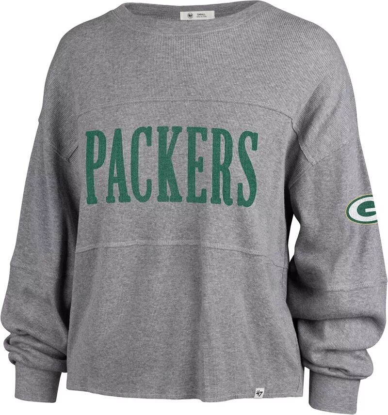 

Женская серая футболка с длинным рукавом '47 Green Bay Packers Jada