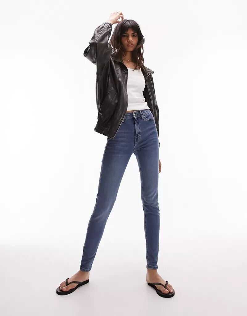 

Синие джинсы Topshop Jamie