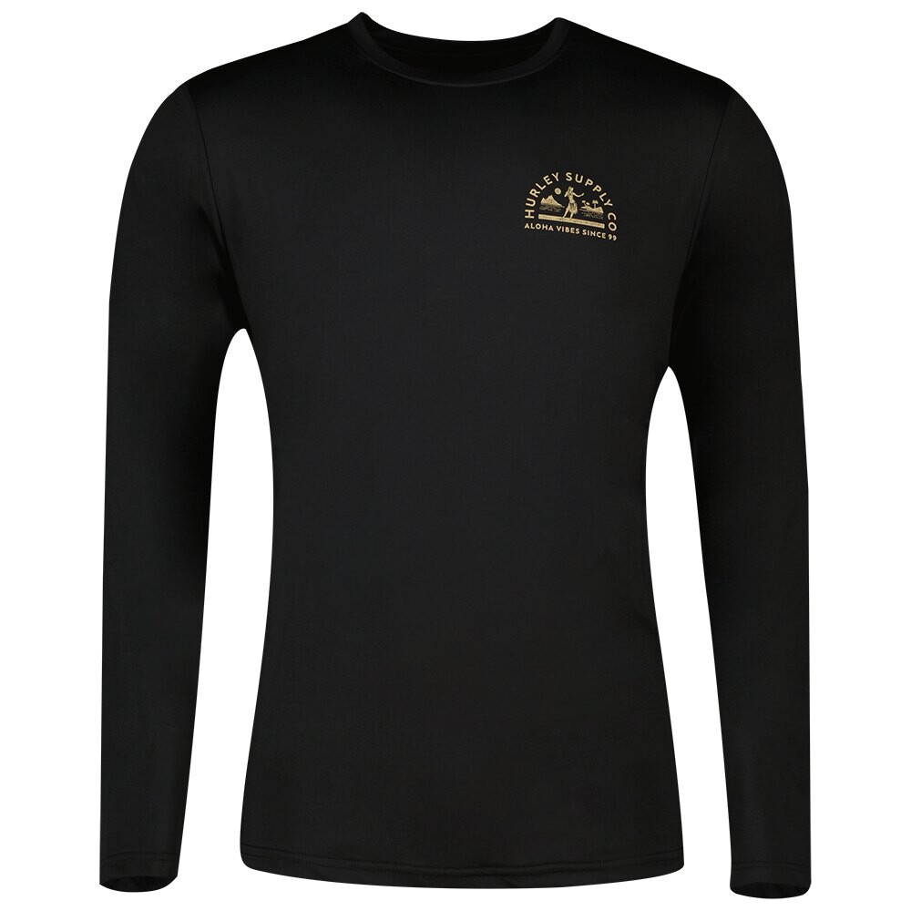 

Футболка Hurley Everyday Hybrid UPF Long Sleeve Surf, черный