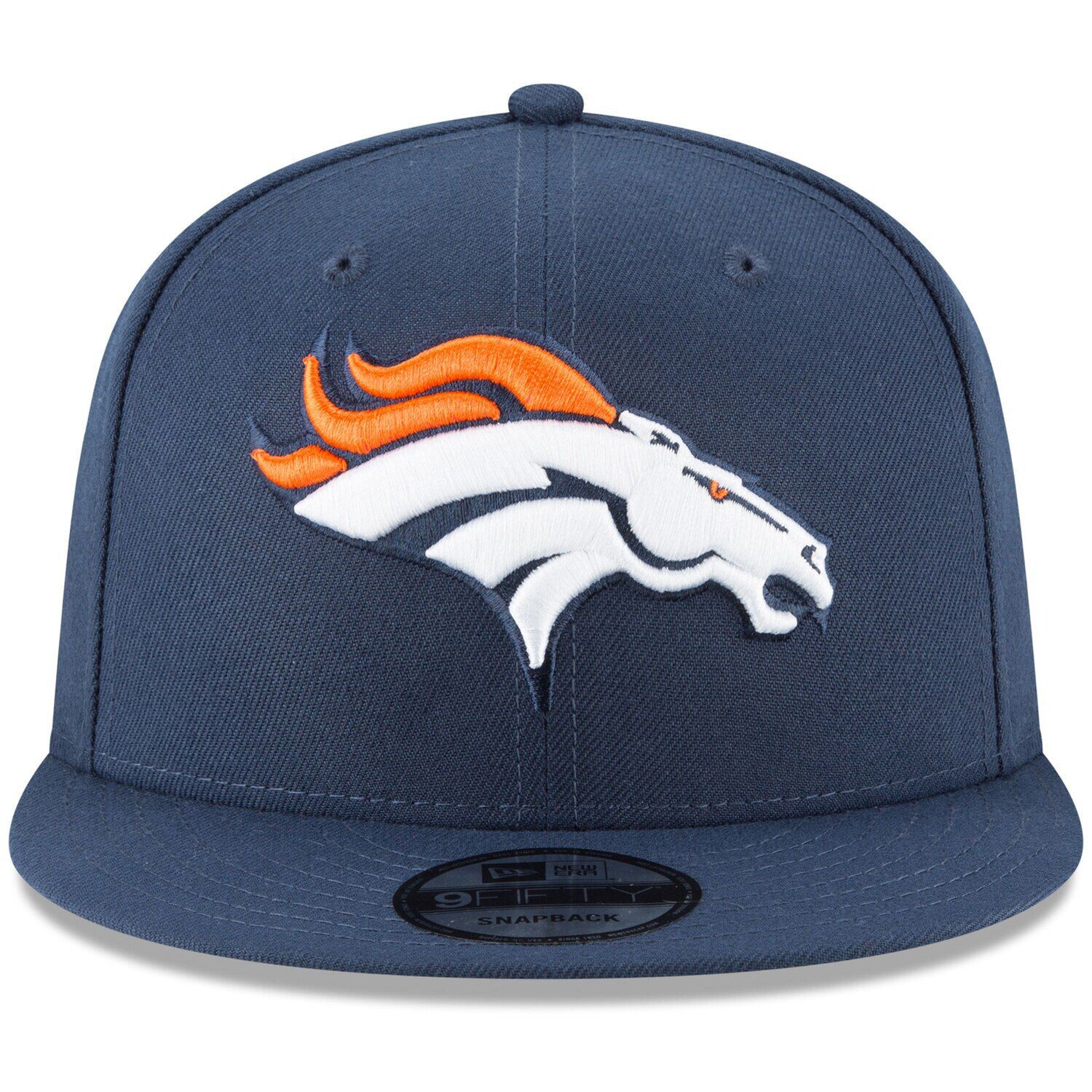 

Мужская регулируемая шляпа Snapback New Era Navy Denver Broncos Basic 9FIFTY