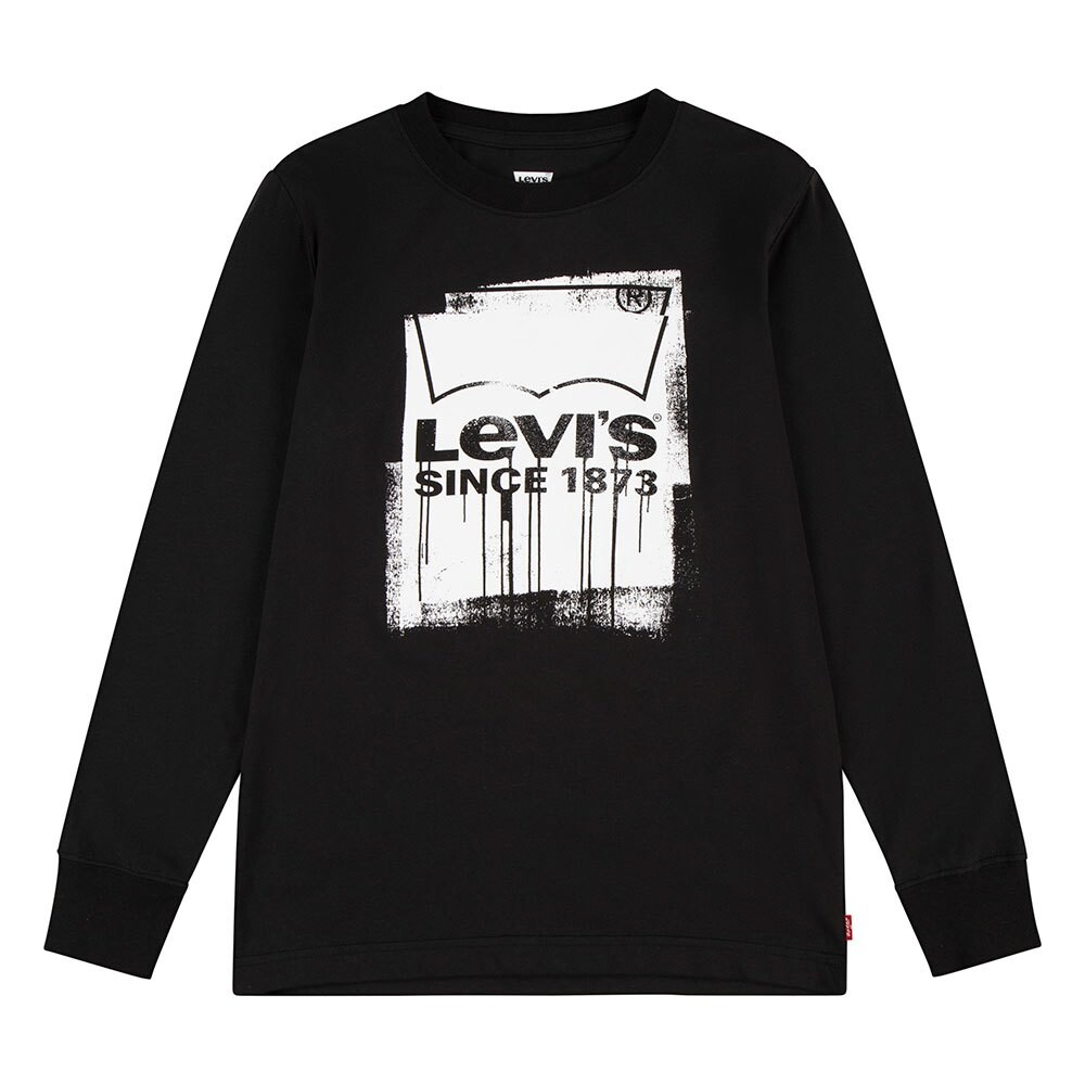 

Футболка Levi´s Wet Paint Teen Long Sleeve Round Neck, черный