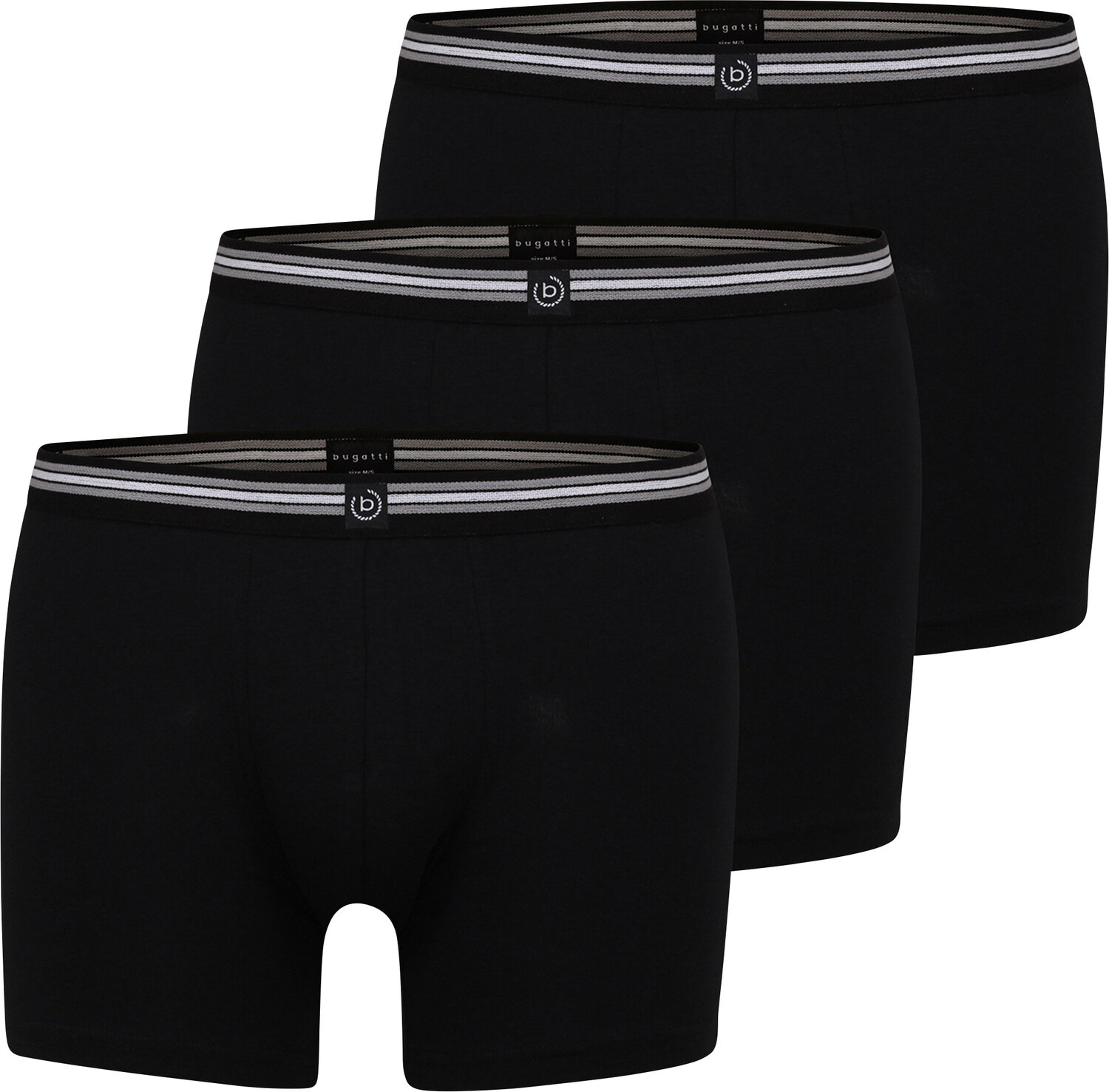 Трусы Bugatti Long Pants 3er Pack, черный