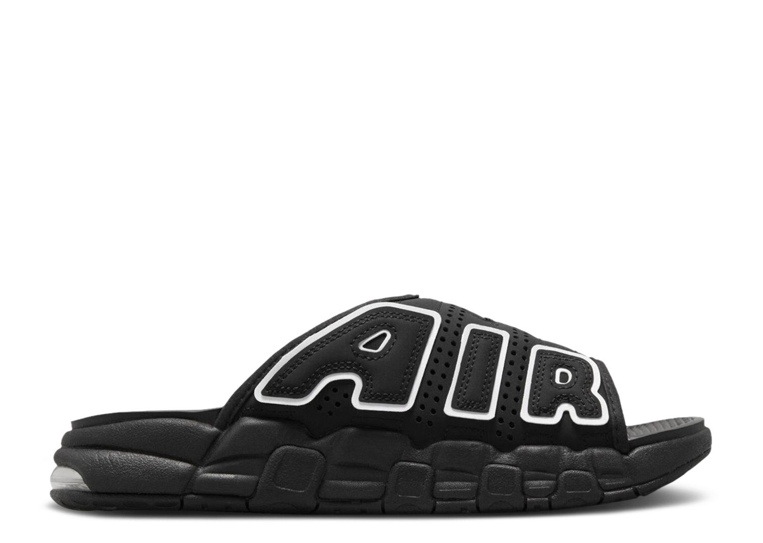 

Кроссовки Nike Wmns Air More Uptempo Slide 'Black White', черный