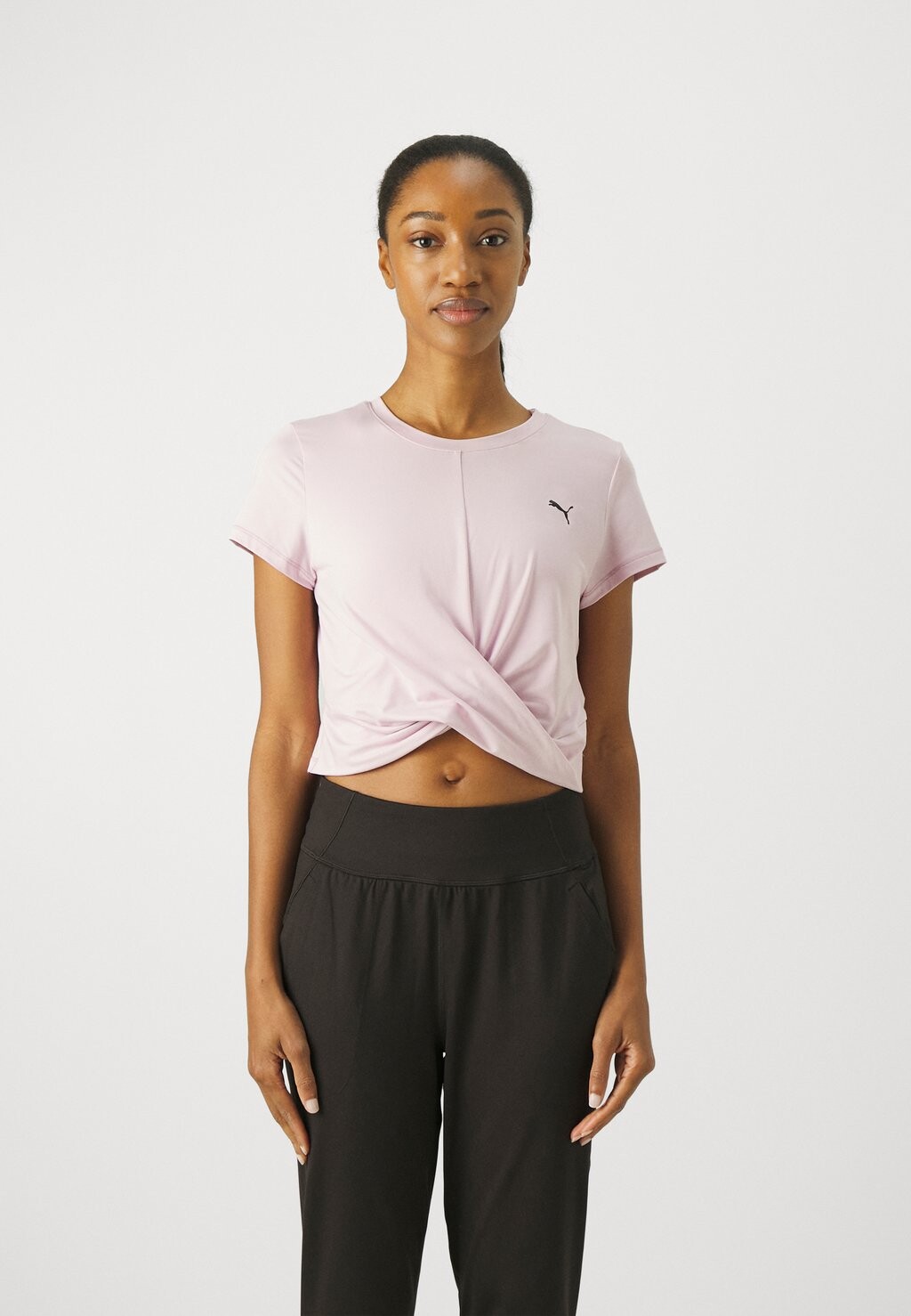 

Спортивная футболка Studio Yogini Lite Twist Tee Puma, цвет grape mist