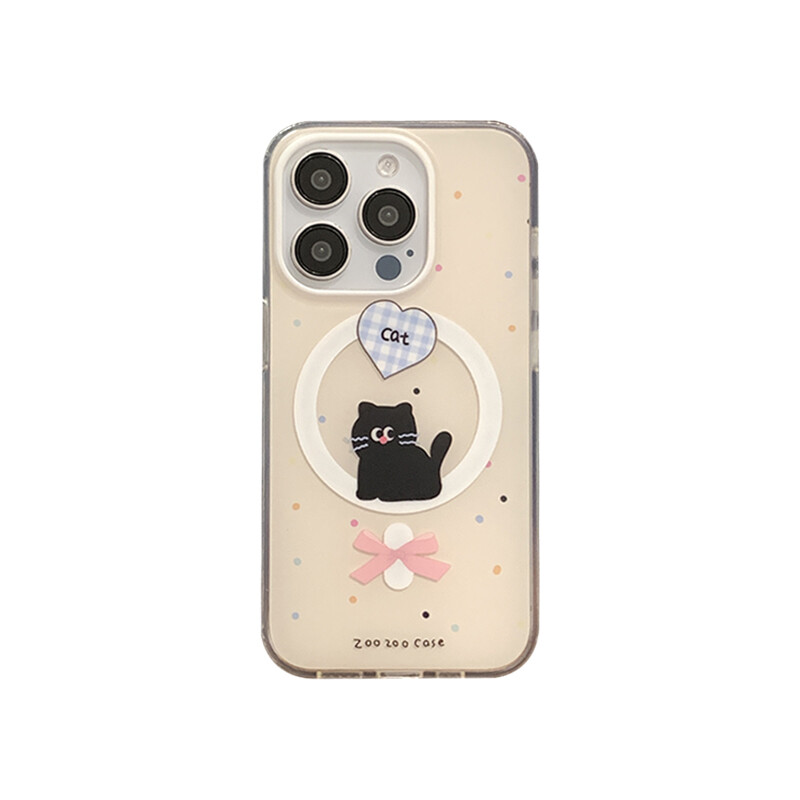 

Чехол для телефона Мексика Mesile, Love lattice black cat ribbon