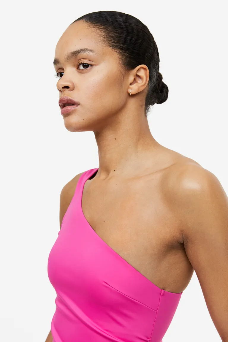 

Цельный корректирующий купальник H&M, красный