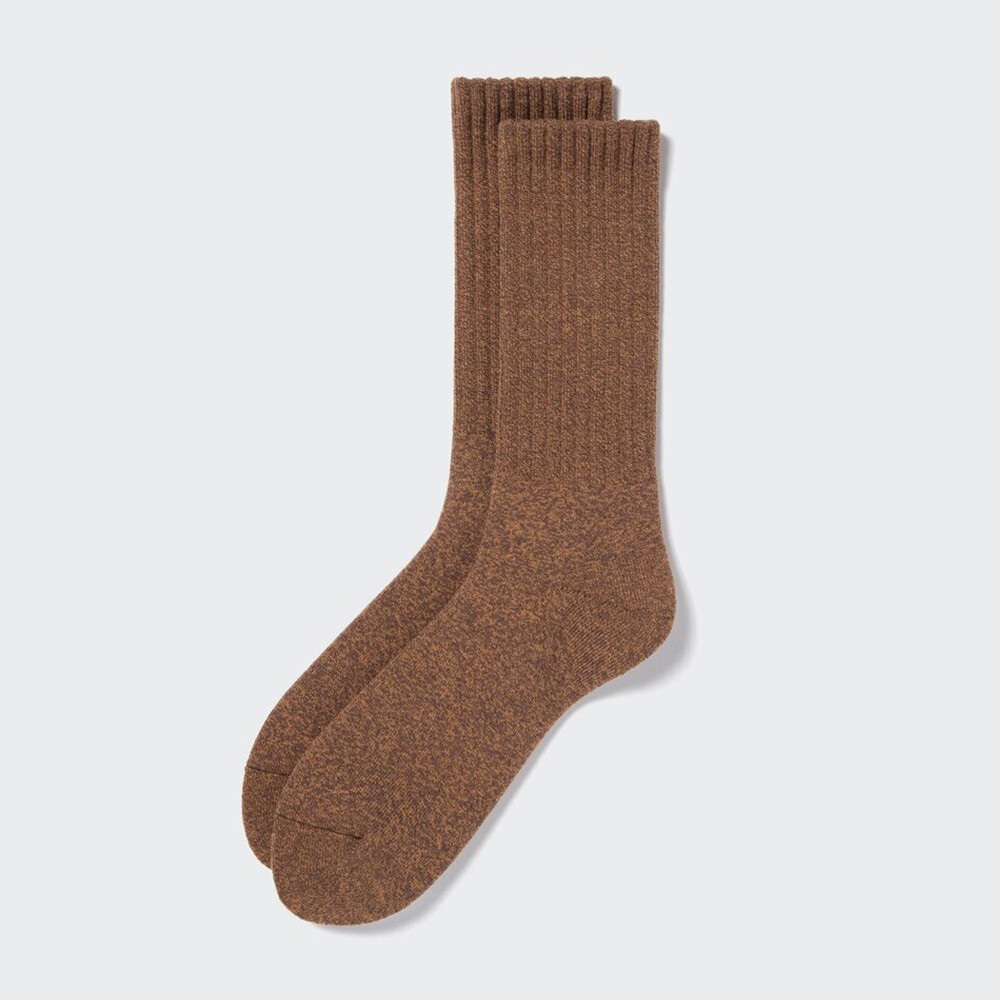 

Мужские носки Uniqlo HEATTECH ниже колена, бордовый