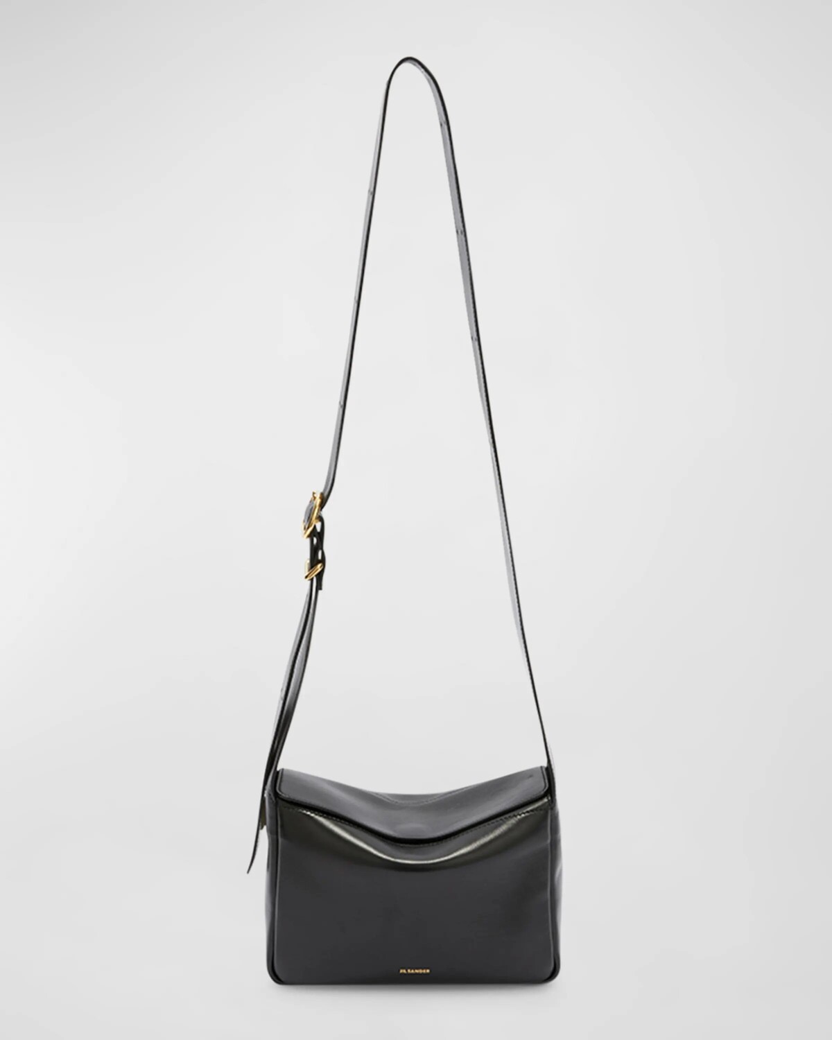 

Кожаная сумка на плечо XS с откидным клапаном Jil Sander, цвет Black