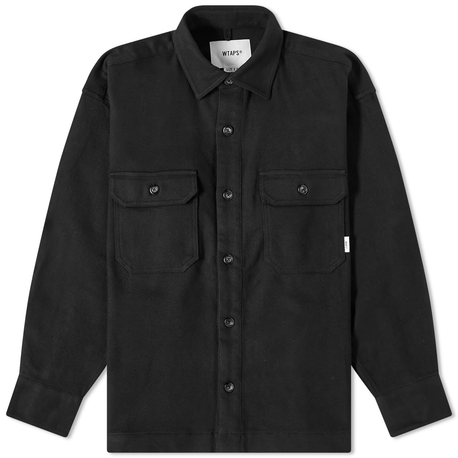 цена Рубашка Wtaps 11 Cotton Overshirt, черный