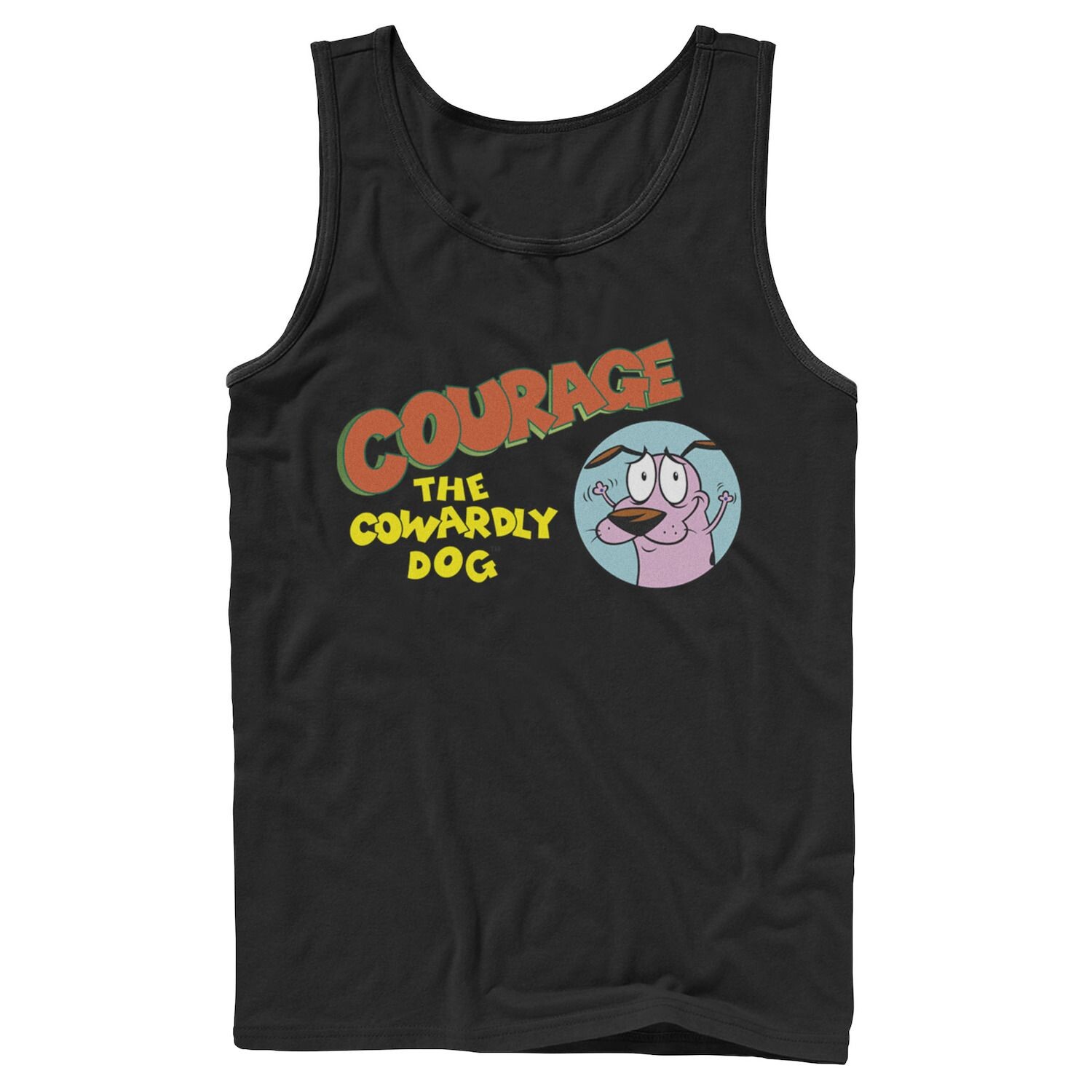 

Мужская майка Courage The Cowardly Dog зеленого цвета для похищения Licensed Character