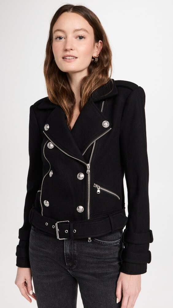 

Куртка L'AGENCE Billie Belted, черный