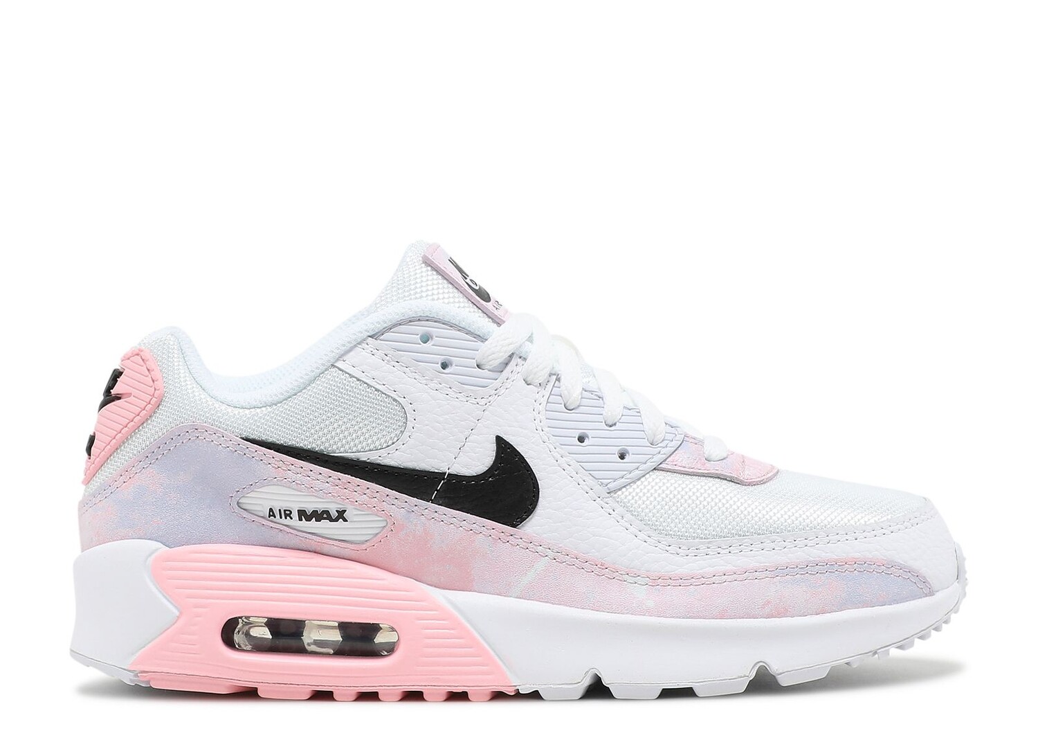 

Кроссовки Nike Air Max 90 Gs 'White Pink Tie-Dye', белый