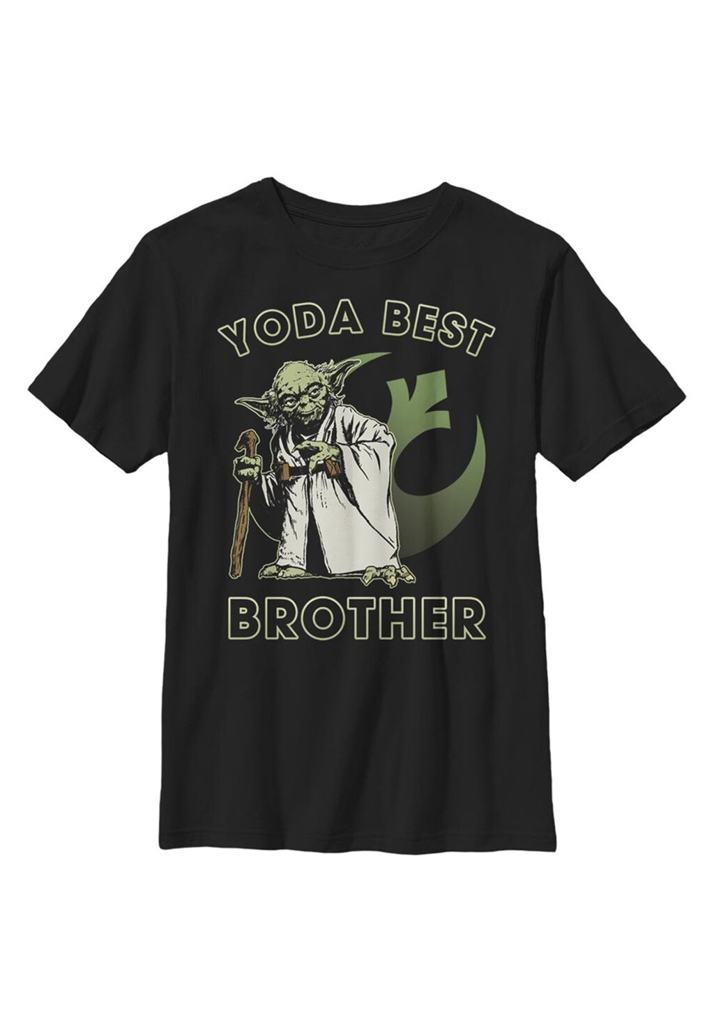 

Футболка с принтом Star Wars: Classic Yoda Best Brother Star Wars, черный