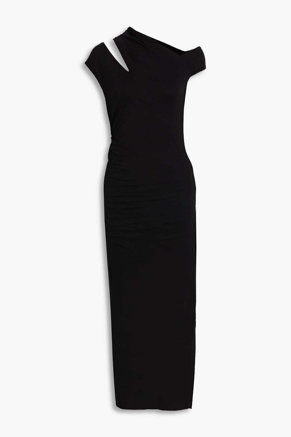 Платье из джерси с вырезами HELMUT LANG, черный платье helmut lang k01hw601 m черный