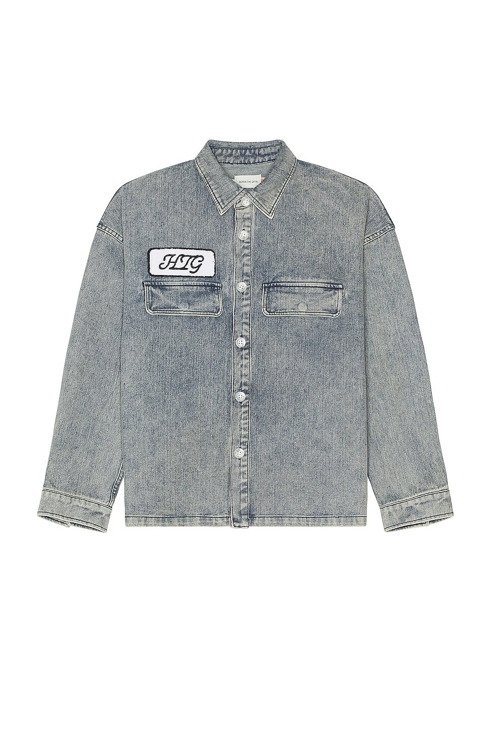 

Рубашка Honor The Gift Long Sleeve Work Shirt, индиго