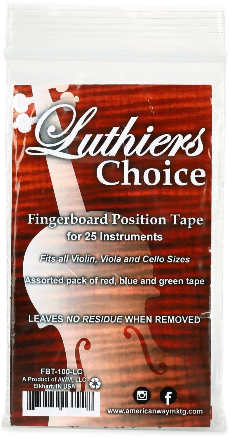 

Лента для маркировки грифа Luthier's Choice — 100 шт., для 25 скрипок