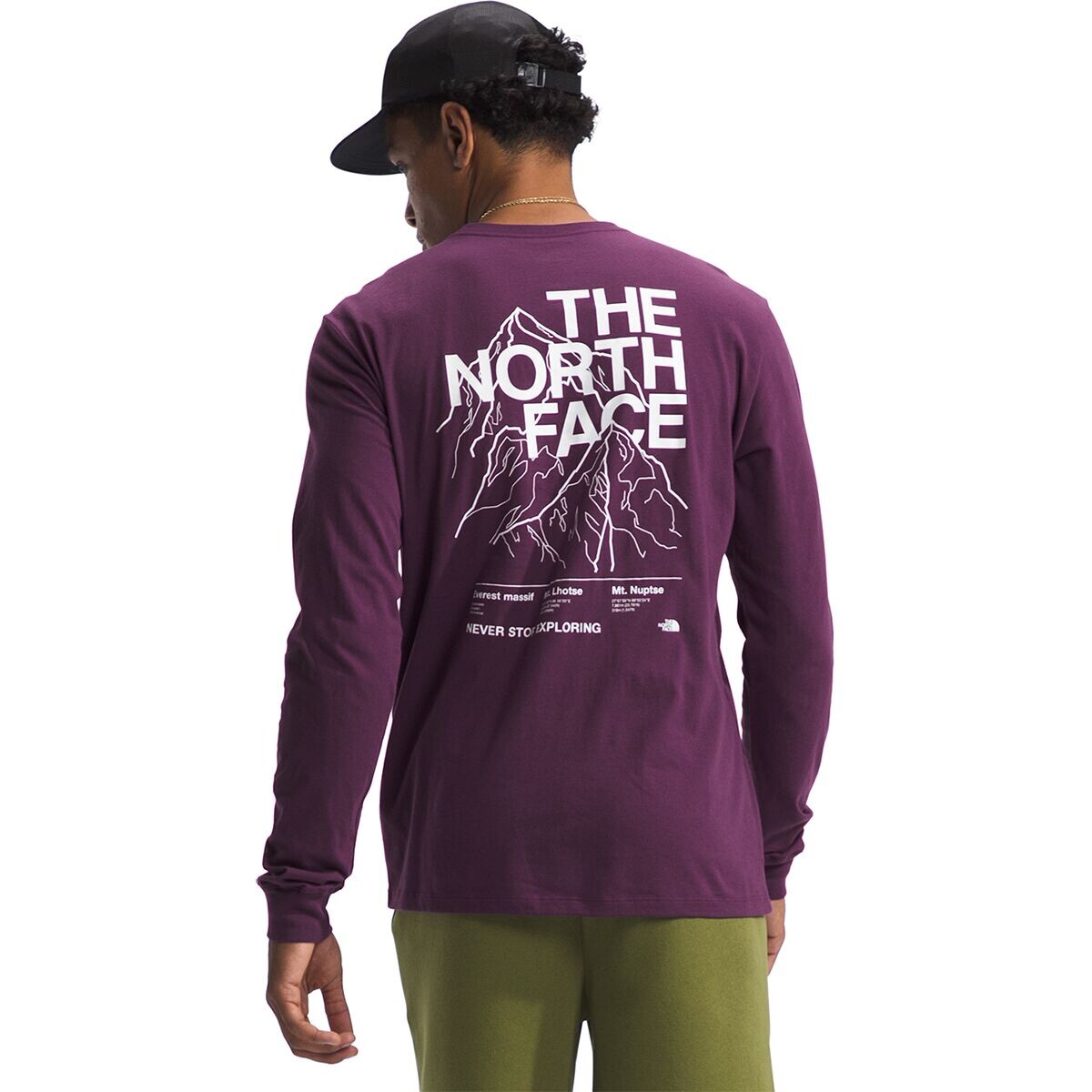 

Футболка с длинными рукавами places we love The North Face, цвет black currant purple/tnf white