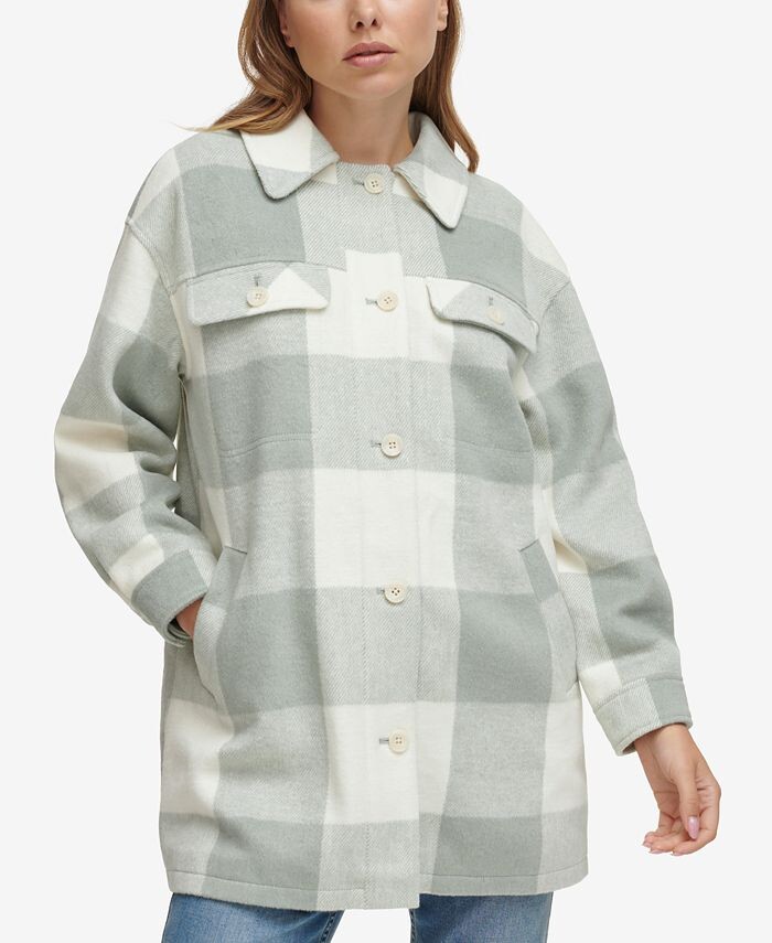 

Куртка-рубашка в клетку Petite Calvin Klein Jeans, зеленый