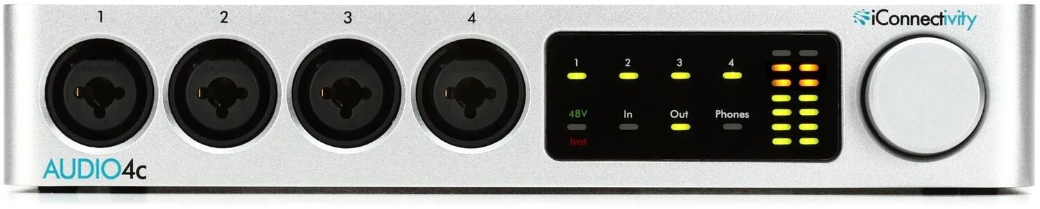 

iConnectivity AUDIO4c Двойной аудио- и MIDI-интерфейс USB-C