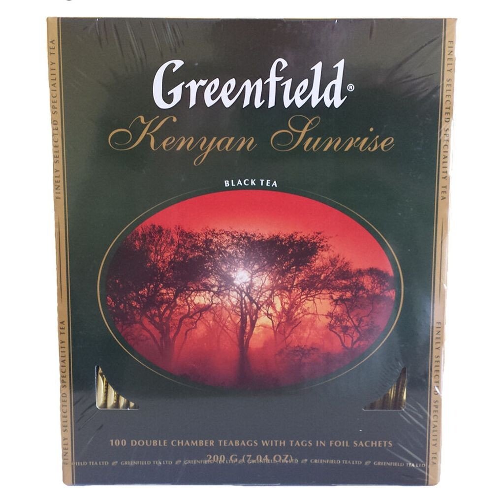 

Greenfield Black Tea Kenyan Sunrise 100 пакетиков черного чая