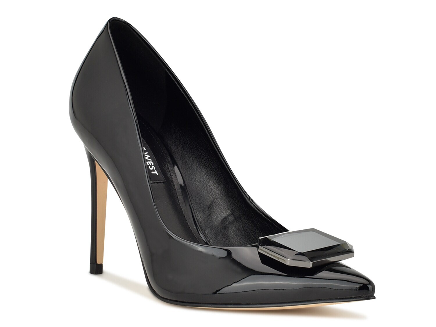 Туфли Nine West Faras лодочки, серебряный металлик