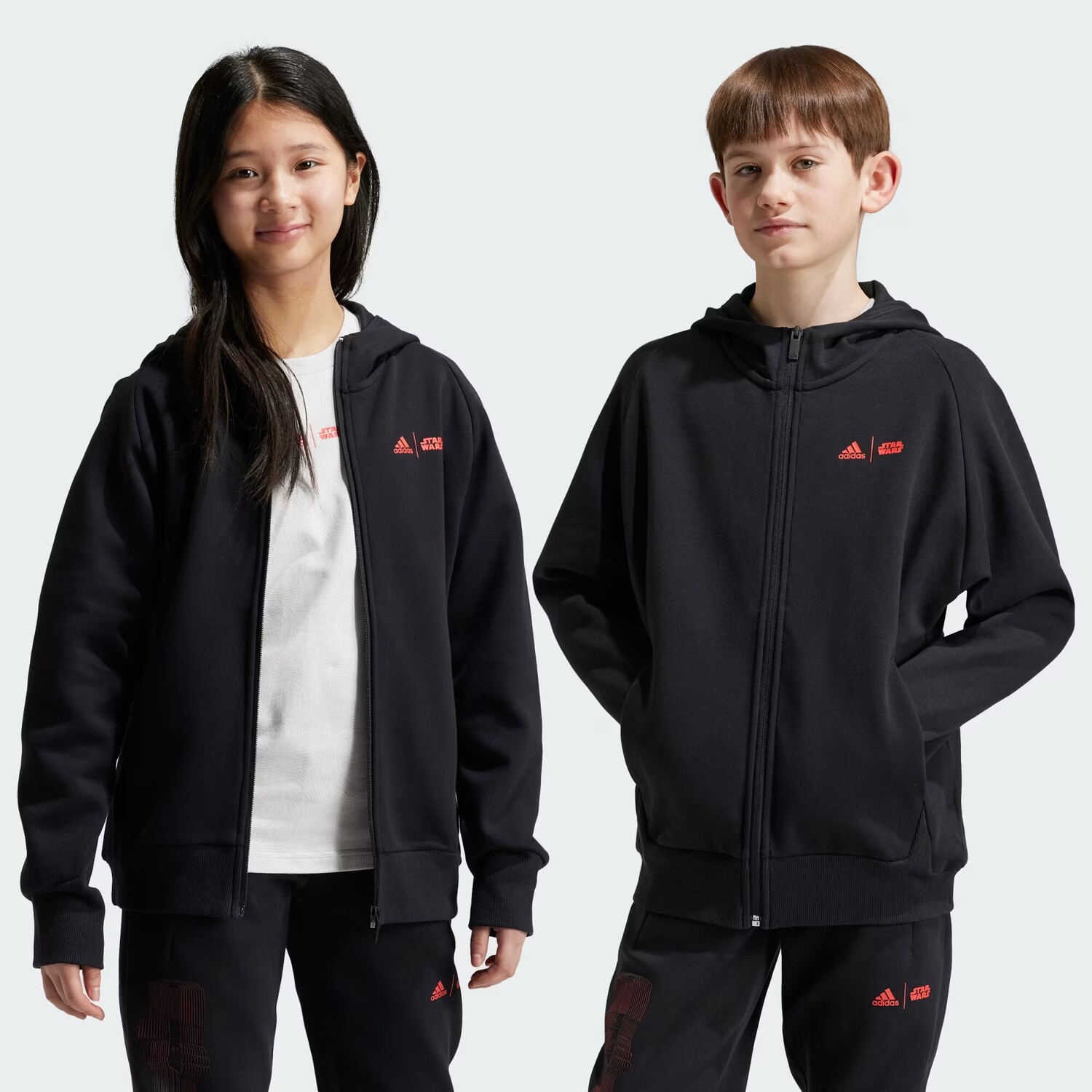 

Star Wars Z.N.E. Толстовка на молнии во всю длину Adidas, цвет Black/Bright Red