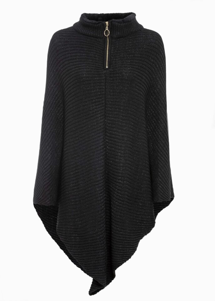 

Пончо Bpc Bonprix Collection, черный