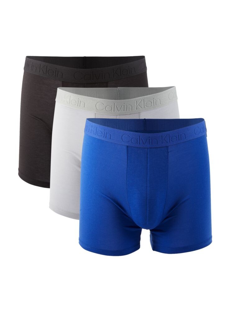 

Комплект из 3 трусов-микробоксеров Calvin Klein, цвет Wolf Grey Multi
