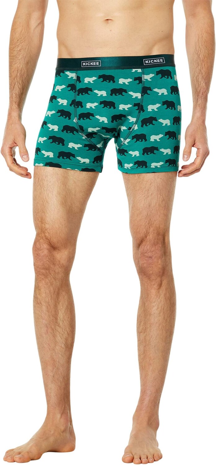 

Трусы-боксеры Kickee Pants, цвет Cedar Brown Bear