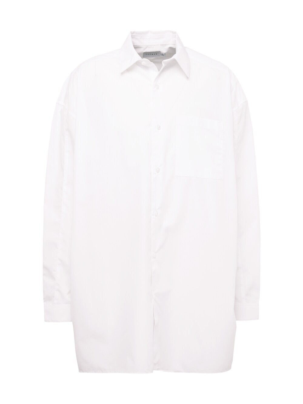 

Комфортная рубашка на пуговицах TOPMAN, белый