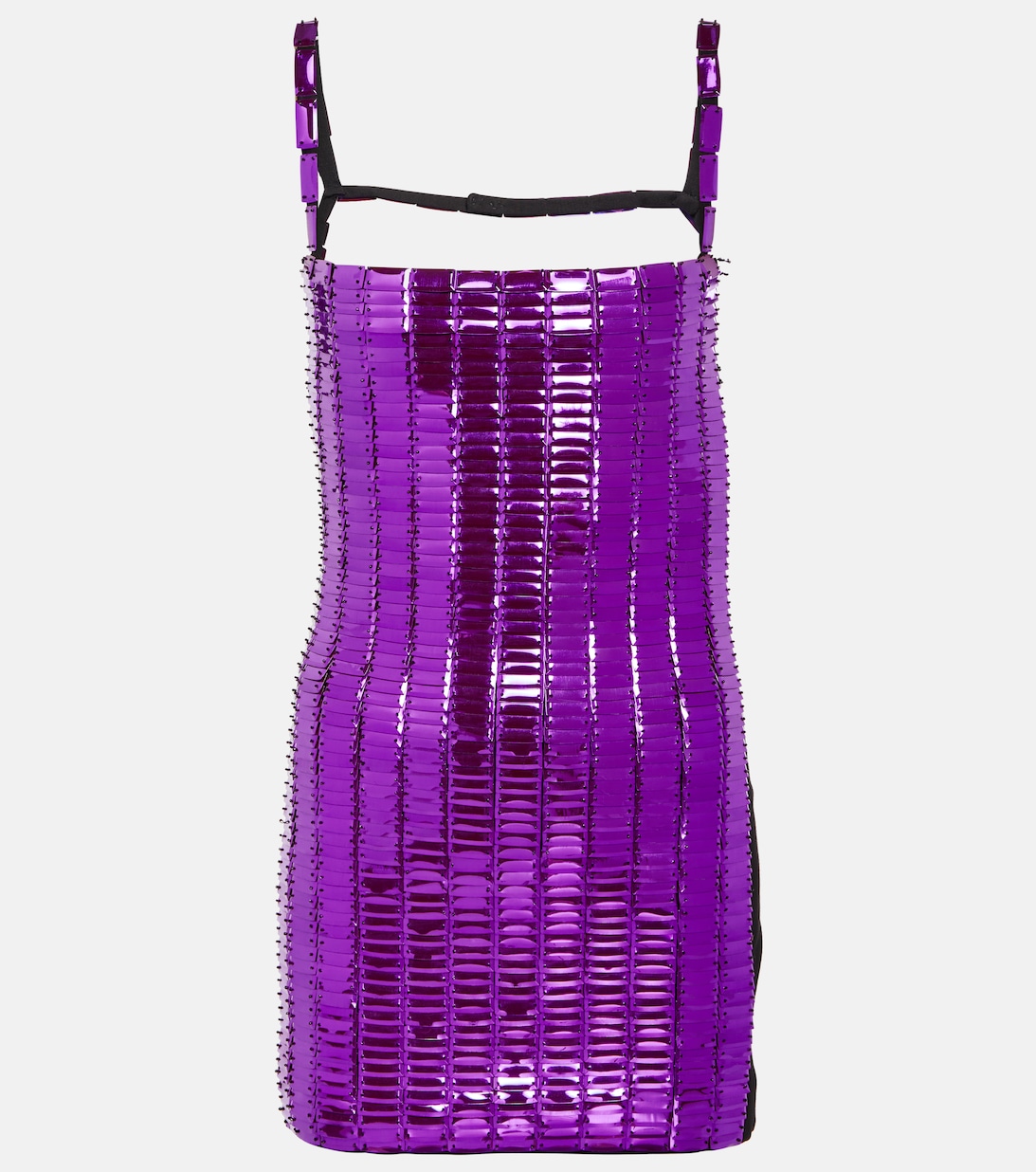 Мини-платье Rue с пайетками THE ATTICO, фиолетовый мини платье fujiko с перьями the attico черный