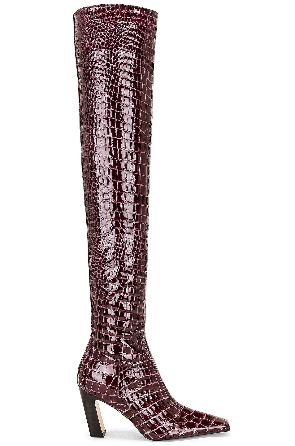 

Ботинки Khaite Marfa Classic Over The Knee Heel, цвет Bordeaux