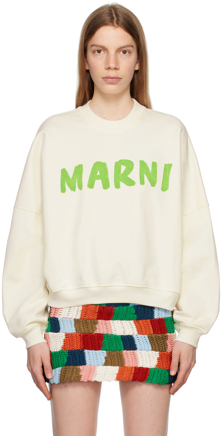 

Off-White толстовка с принтом Marni